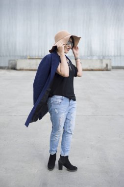 Kız Asya görünüm fas yeni bir trend gösterir