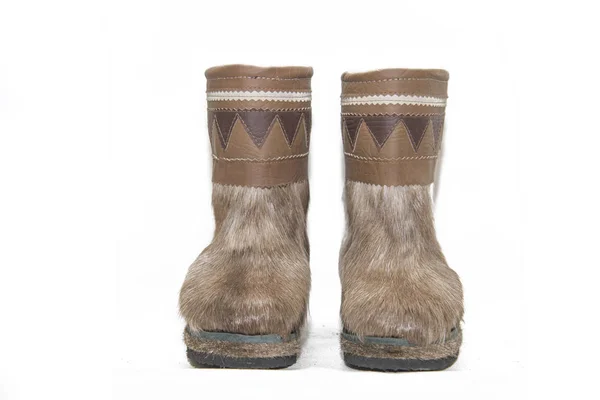 Unty - традиционная обувь народов Крайнего Севера . — стоковое фото
