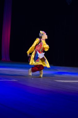 Ulan Ude, Rusya-27 Şubat 2015: Üyeler Buryat ulusal yarışması güzellik ve yetenek 