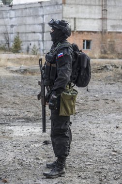 Eğitim bir askeri eğitim zemin de Rus özel kuvvetleri.