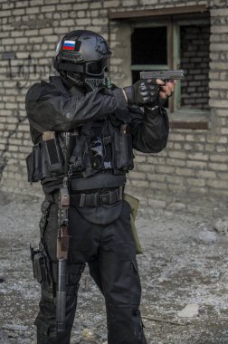 Eğitim bir askeri eğitim zemin de Rus özel kuvvetleri.