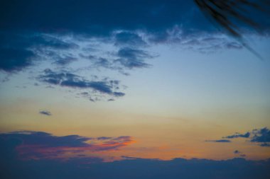 Güzel gün batımı Tayland Körfezi çarpıcı.