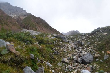 Sert ve görkemli Sayan Dağları.