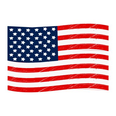 Grunge Amerikan bayrağı