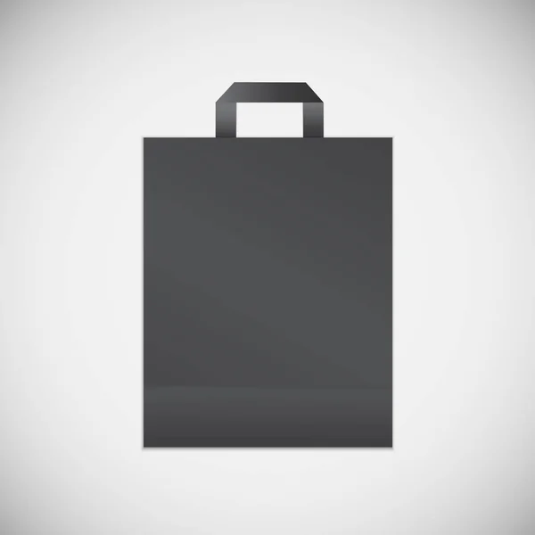 Black Shopping Bag — Stock Vector