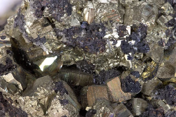 Imagen Macro Altamente Detallada Pieza Mineral Zinc Plomo Que Representa — Foto de Stock