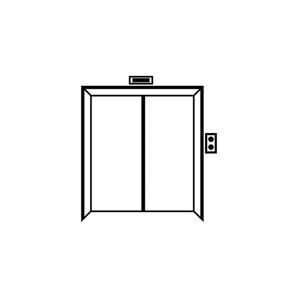 Icône vectorielle ascenseur isolé sur fond blanc . — Image vectorielle