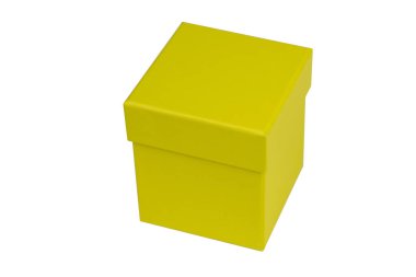 Beyaz arka plan üzerinde izole yeşil hediye kutusu