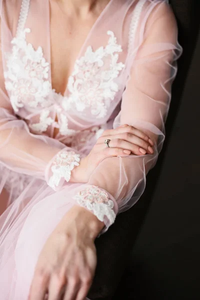 Boudoir. Buongiorno della sposa. Concetto matrimonio . — Foto Stock