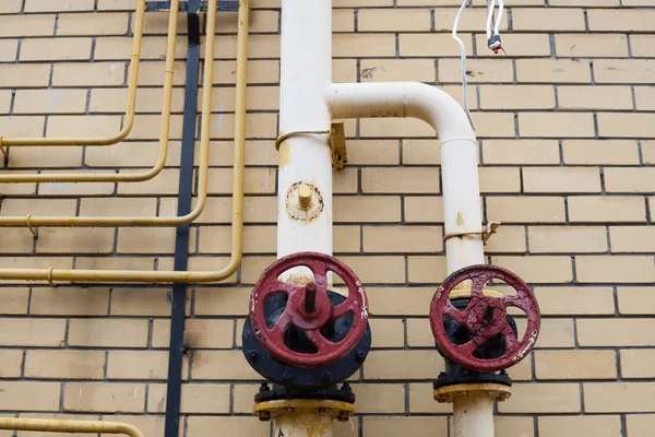 Gaz dağıtım noktası bir evde.