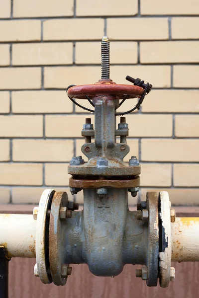 Gas distribution point in an apartment house.