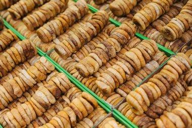 Kuru incir arka plan. Vejetaryen Gıda Diyet.