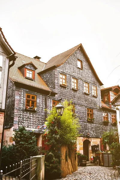 Maison traditionnelle dans le style allemand en Bavière — Photo
