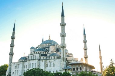 Dünyaca ünlü Sultanahmet Camii Istanbul'da Sultanahmet denir. Türkiye.