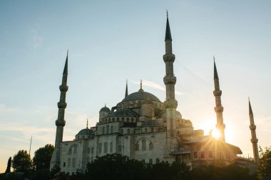 Dünyaca ünlü Sultanahmet Camii Istanbul'da Sultanahmet denir. Türkiye.