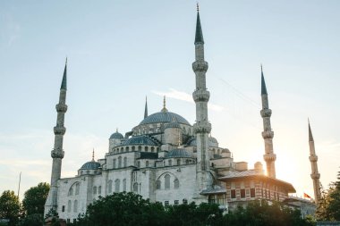 Dünyaca ünlü Sultanahmet Camii Istanbul'da Sultanahmet denir. Türkiye.