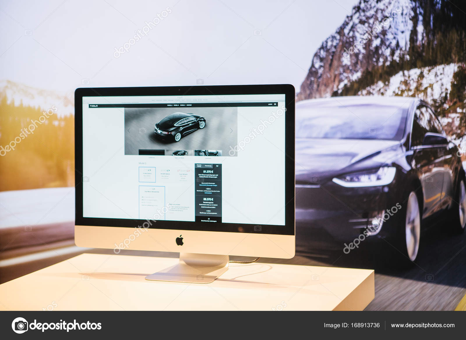 Berlin October 2 2017 Presentation Of An Electric Car