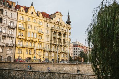 Prag Çek Cumhuriyeti mimarisinin güzel manzara.