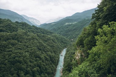 Karadağ 'daki Tara Nehri Kanyonu.