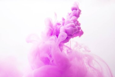 Suda soyut mor mürekkep