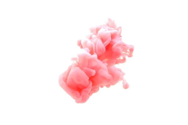 Abstraktní korálová barva inkoustu ve vodě — Stock fotografie