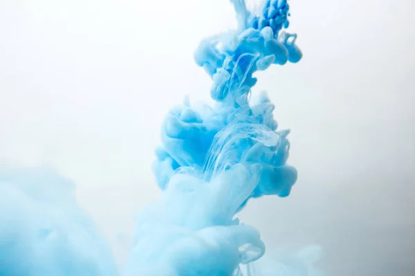 Inchiostro blu astratto in acqua — Foto Stock
