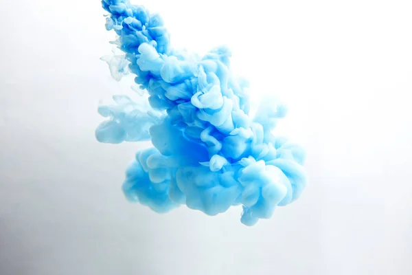 Inchiostro blu astratto in acqua — Foto Stock