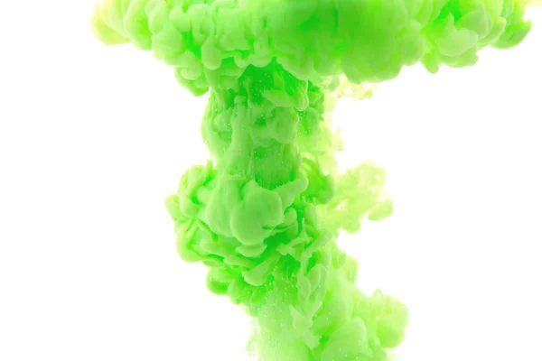 Tinta verde abstrata em água — Fotografia de Stock