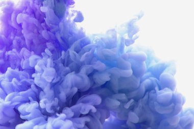 Suda soyut mavi mürekkep