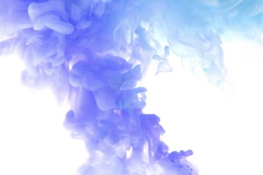 Suda soyut mavi mürekkep