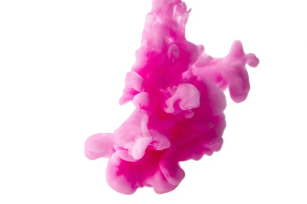 水の中のピンク色のインク — ストック写真