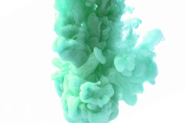 Tinta verde abstracta en agua — Foto de Stock