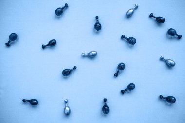 Klasik mavi renkli kapsüller