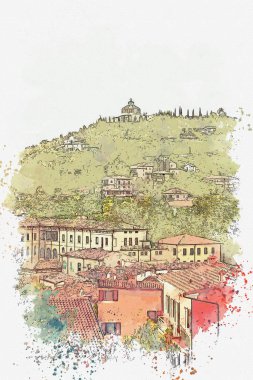 Verona 'daki mimarinin görüntüsü