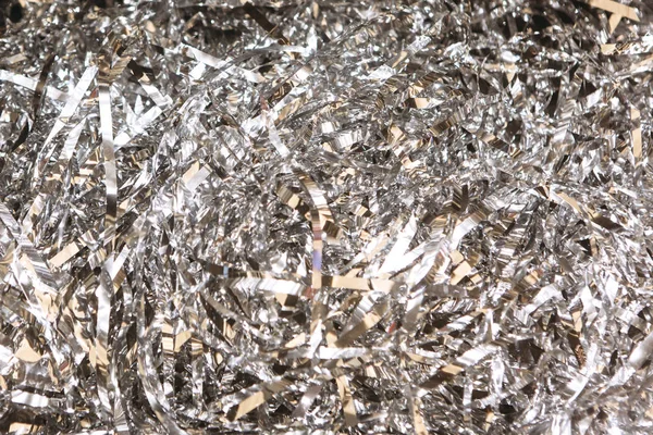 Абстрактный фон из фольги серебра — стоковое фото