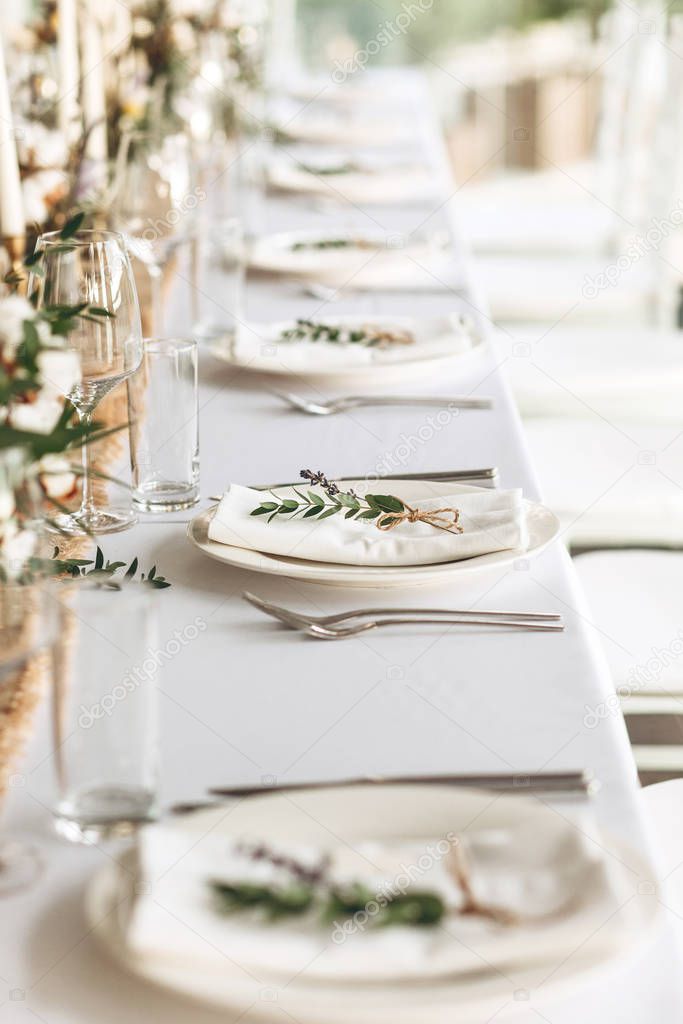 Table setting for a festive event.