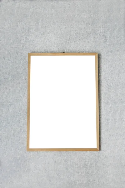 Макет рамки на сірій стіні — стокове фото