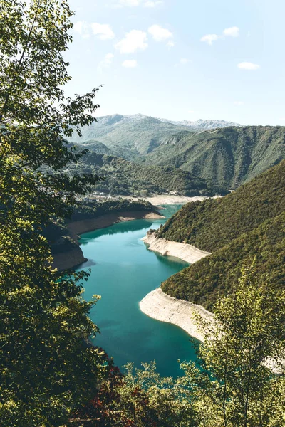 Piva-Stausee in Montenegro — Stockfoto