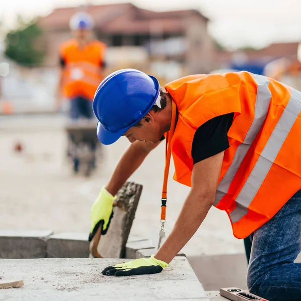 Ouvriers Sur Chantier — Photo