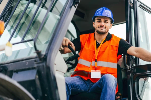 Manual Worker on Skid Steer Loader