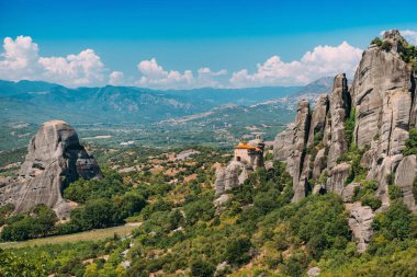 Meteora manastırları, Yunanistan. St. Nicholas Anapausas Manastırı