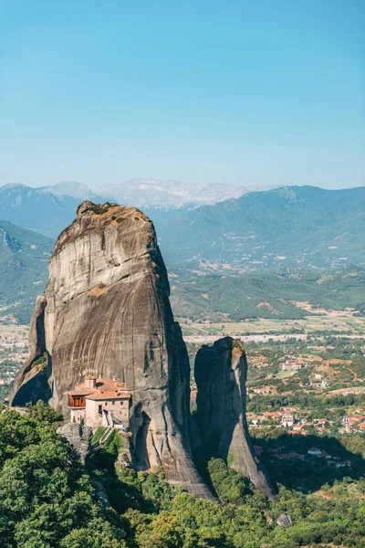 Mosteiros Meteora Grécia Mosteiro Rousanou Santa Bárbara — Fotografia de Stock