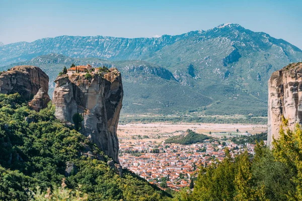 Mosteiros Meteora Grécia Mosteiro Santíssima Trindade — Fotografia de Stock