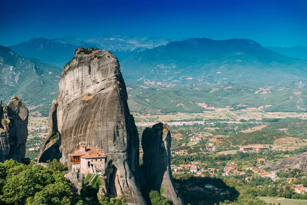 Mosteiros Meteora Grécia Mosteiro Rousanou Santa Bárbara — Fotografia de Stock