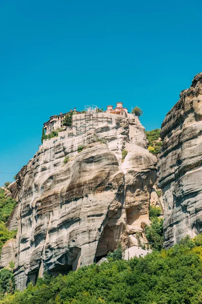 Clifftop Klostren Meteora Grekland — Stockfoto