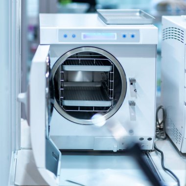 Tıbbi otoklav Sterilizatör yakın çekim