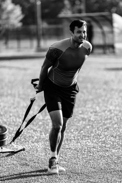 Male Athlete Cross Competition — Stock Photo, Image