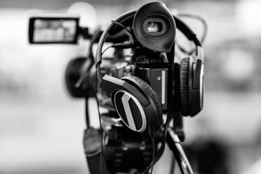 Video kamera kayıt basın toplantısı