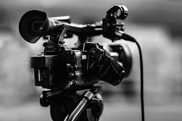 Video Kamerainspelning Presskonferens — Stockfoto