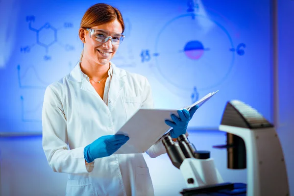Biotechnology Scientist Biotech Laboratory — Stock Photo, Image